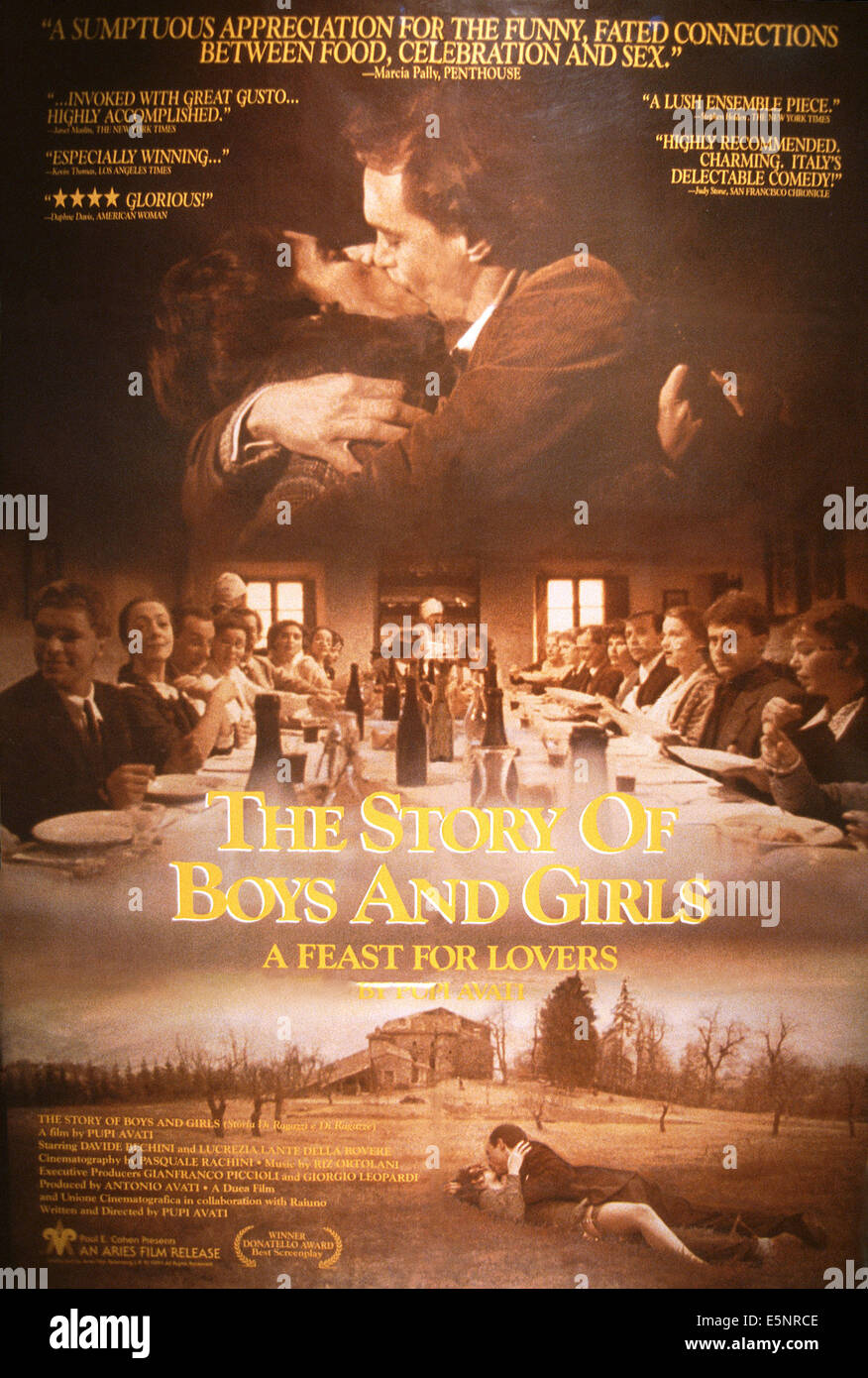 THE STORY OF BOYS & GIRLS, (aka STORIA DI RAGAZZI E DI RAGAZZE), US poster, 1989, © Aries films/courtesy Everett Collection Stock Photo