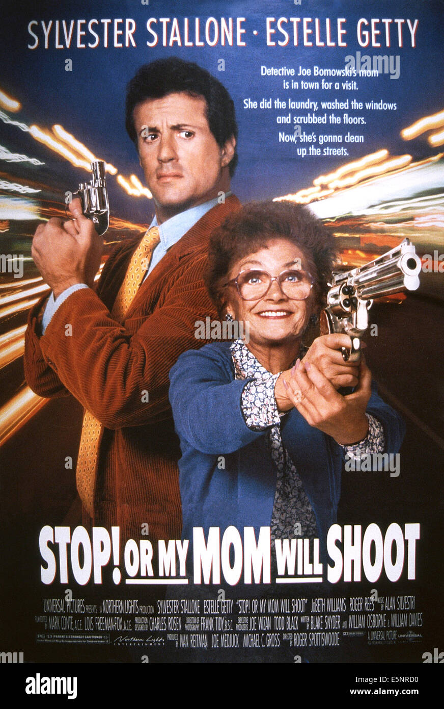 STOP! OR MY MOM WILL SHOOT, US poster, from left: Sylvester Stallone