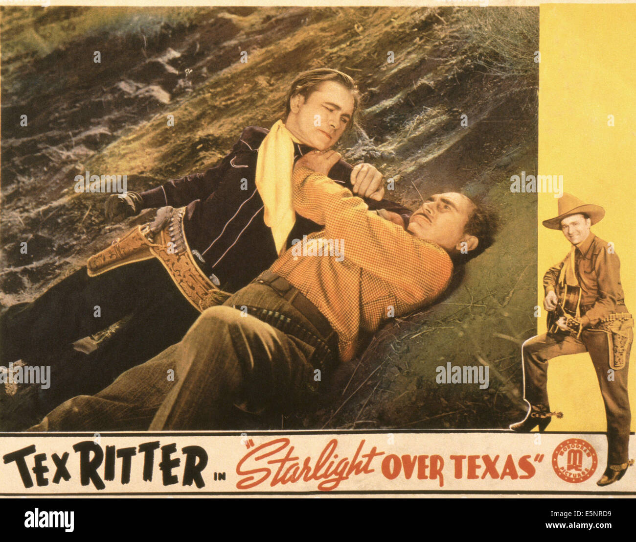 STARLIGHT OVER TEXAS, US lobbycard, from left: Tex Ritter, Karl Hackett ...
