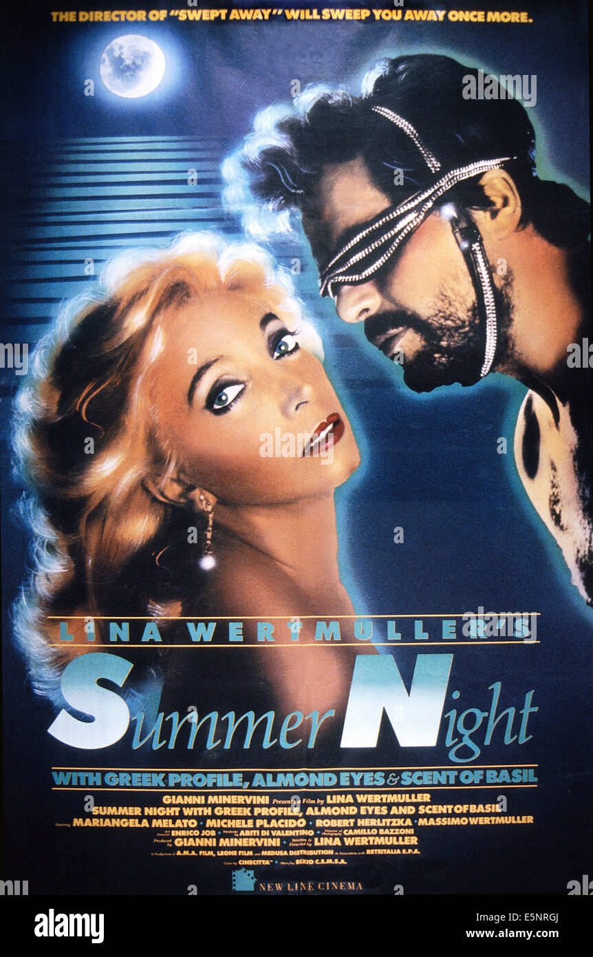 SUMMER NIGHT, (aka SUMMER NIGHT, WITH GREEK PROFILE, ALMOND EYES AND SCENT OF BASIL, aka NOTTE D'ESTATE CON PROFILO GRECO, Stock Photo