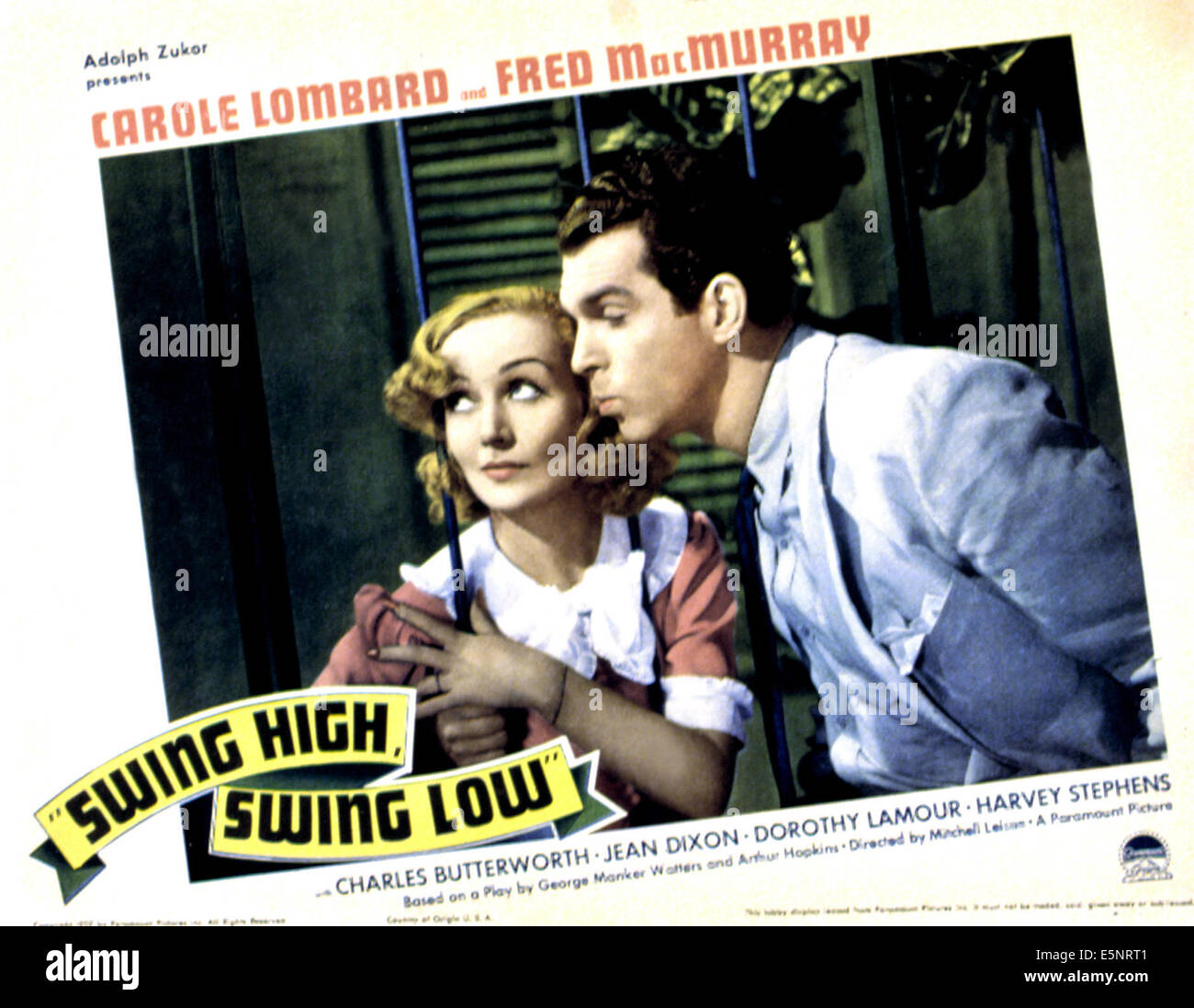 SWING HIGH, SWING LOW, Carole Lombard, Fred MacMurray, 1937 Stock Photo