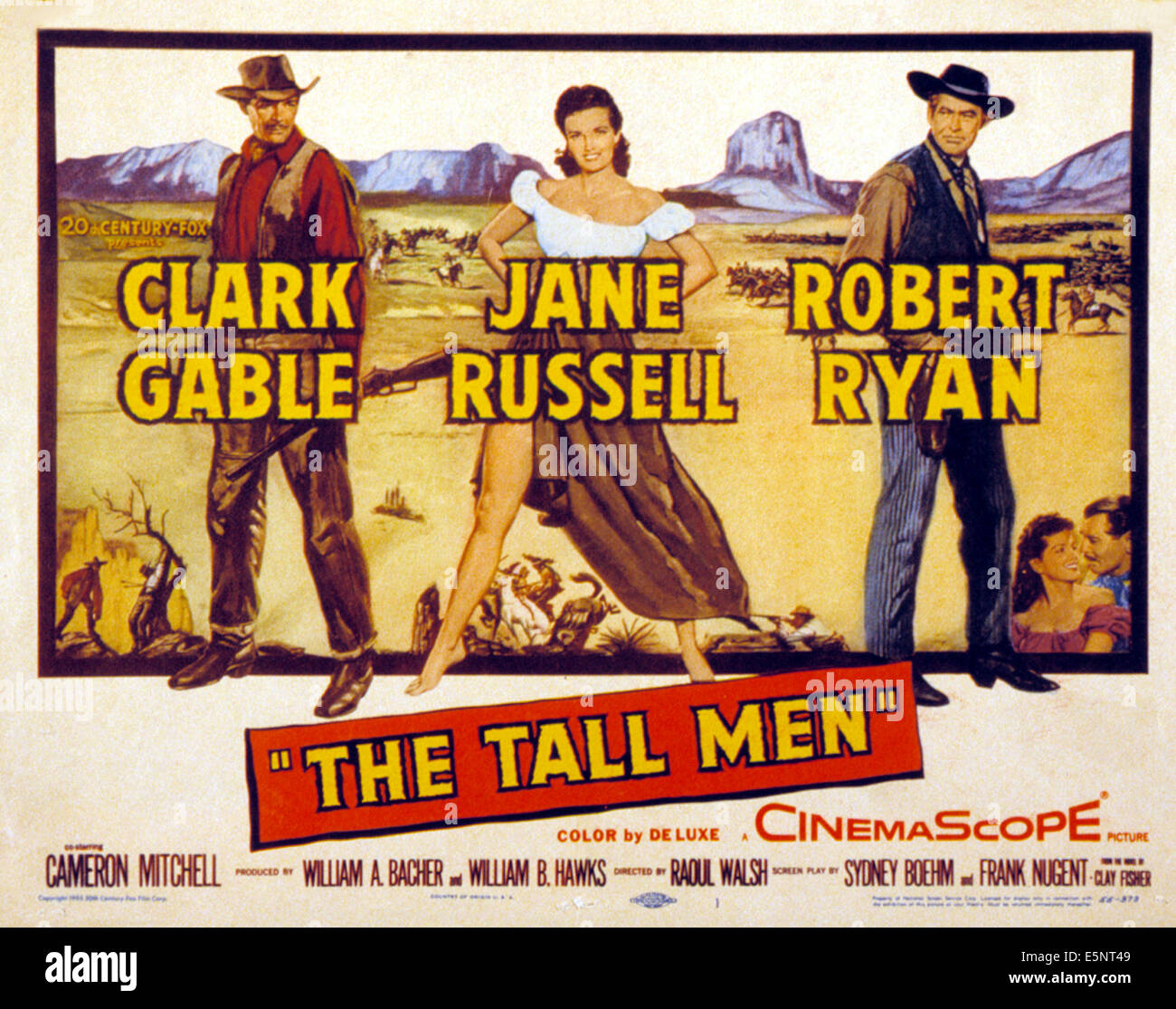 THE TALL MEN, Clark Gable, Jane Russell, Robert Ryan, 1955. TM and Copyright © 20th Century Fox Film Corp. All rights reserved. Stock Photo