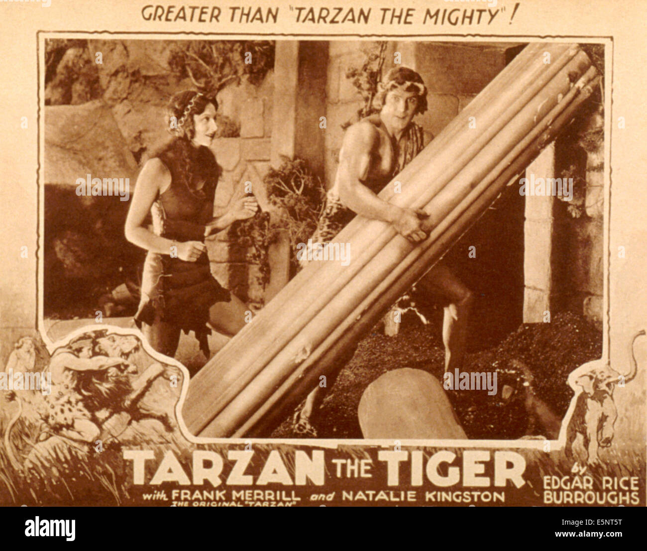 TARZAN THE TIGER, Natalie Kingston, Frank Merrill, 1929 Stock Photo