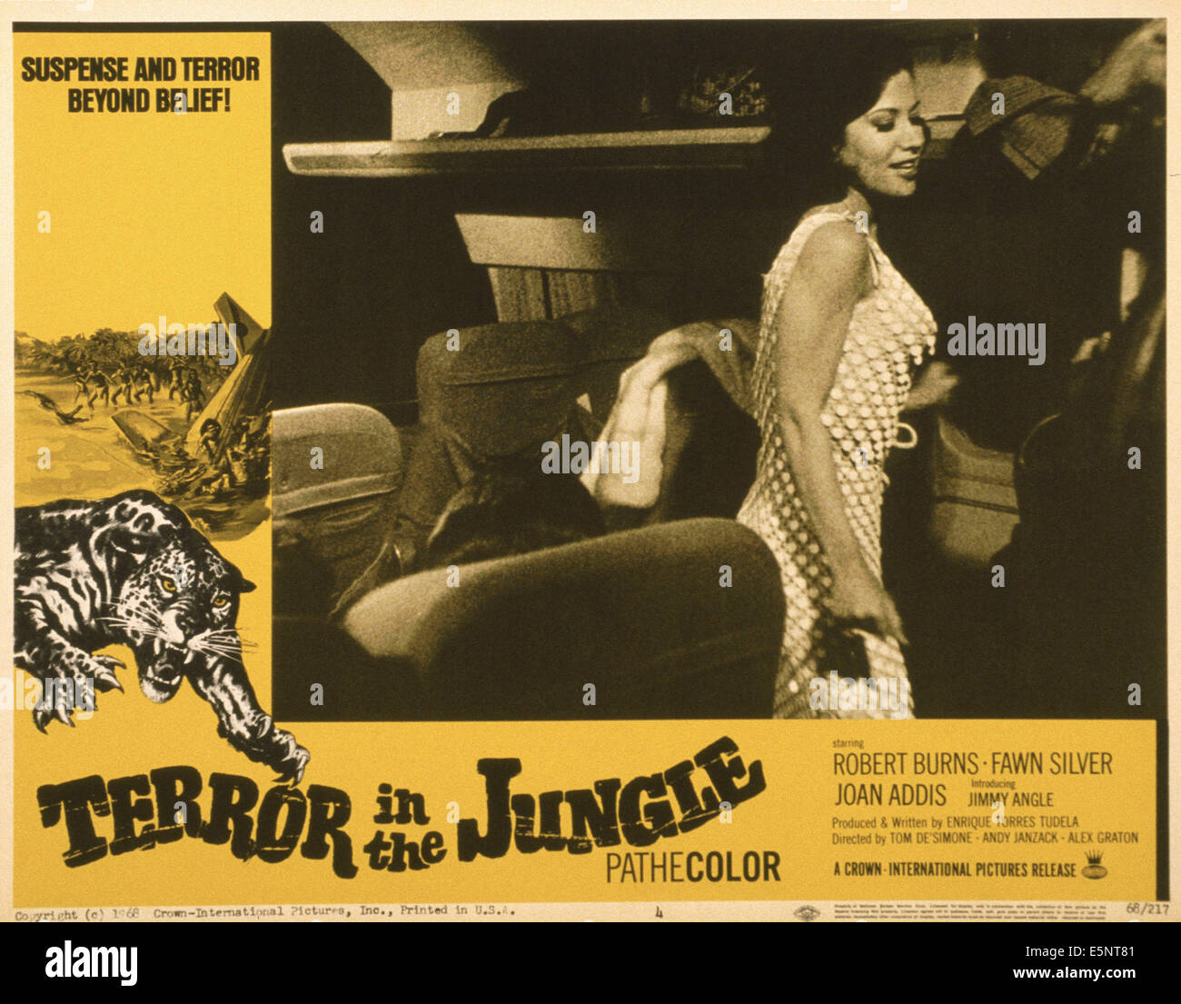 TERROR IN THE JUNGLE, US lobbycard, 1968 Stock Photo