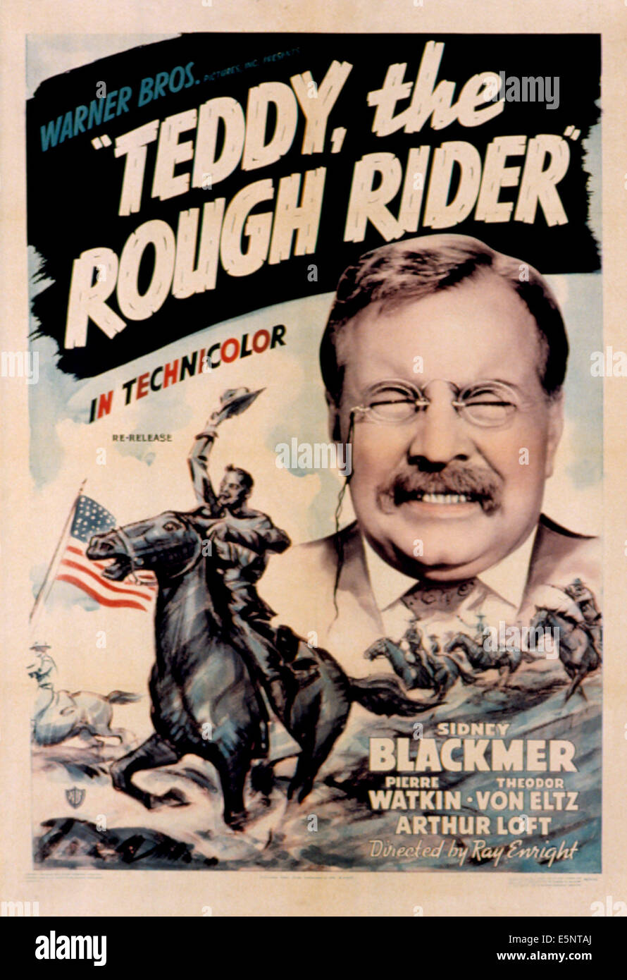 TEDDY, THE ROUGH RIDER, Sidney Blackmer, 1940 Stock Photo