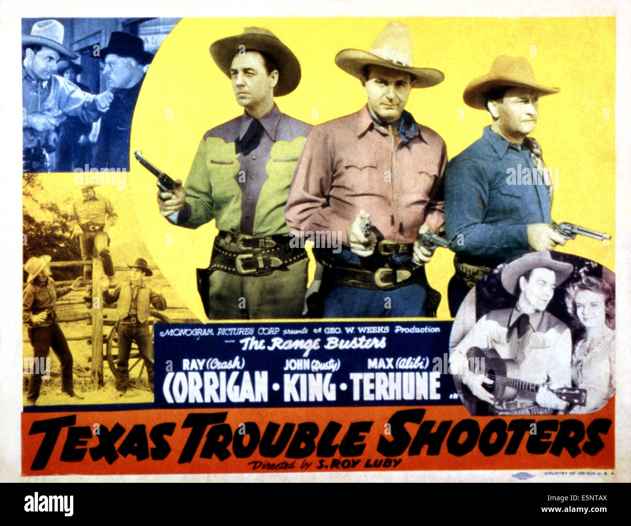 TEXAS TROUBLE SHOOTERS, center from left Ray 'Crash' Corrigan, John