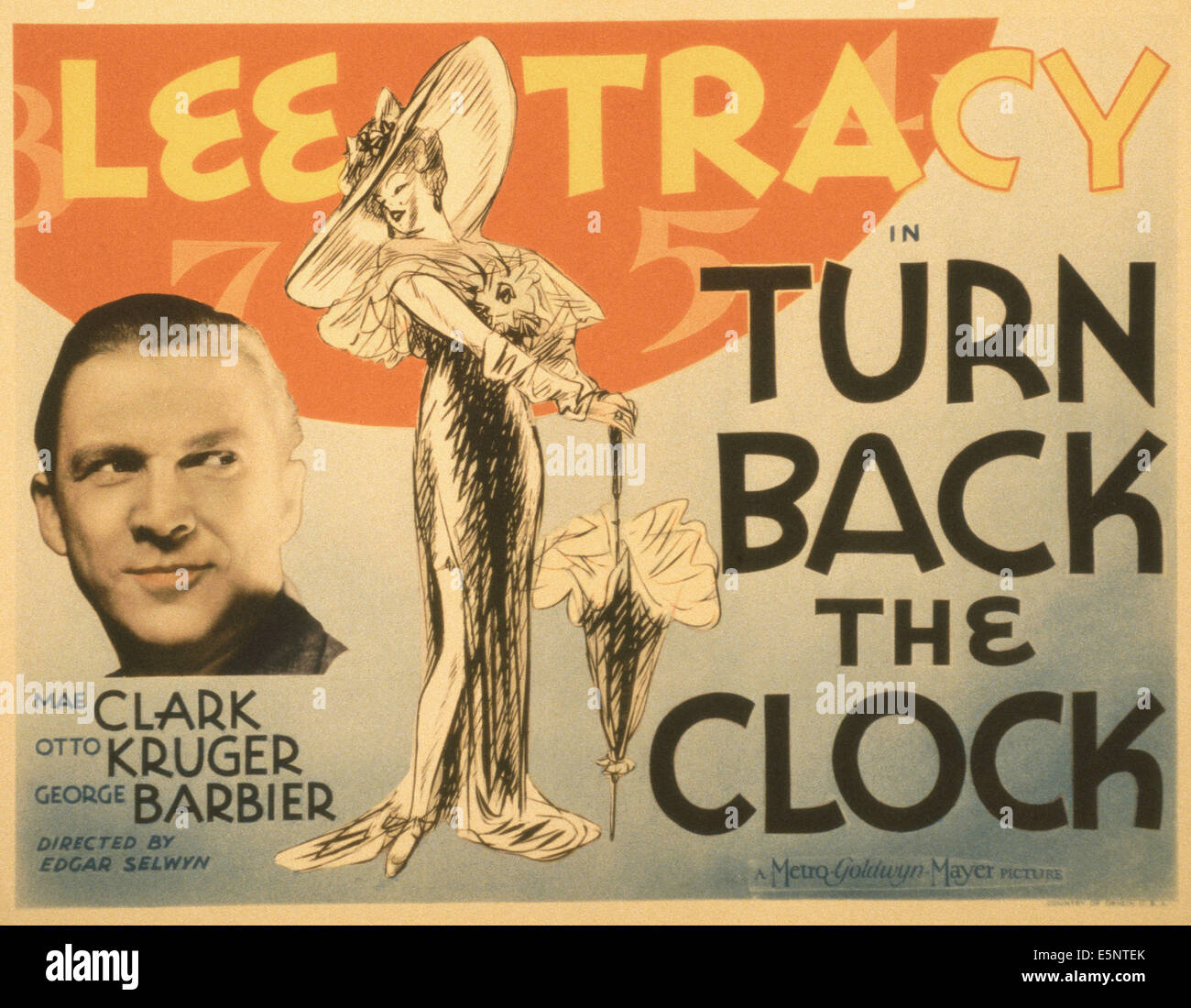 TURN BACK THE CLOCK, US poster, Lee Tracy, 1933 Stock Photo Alamy