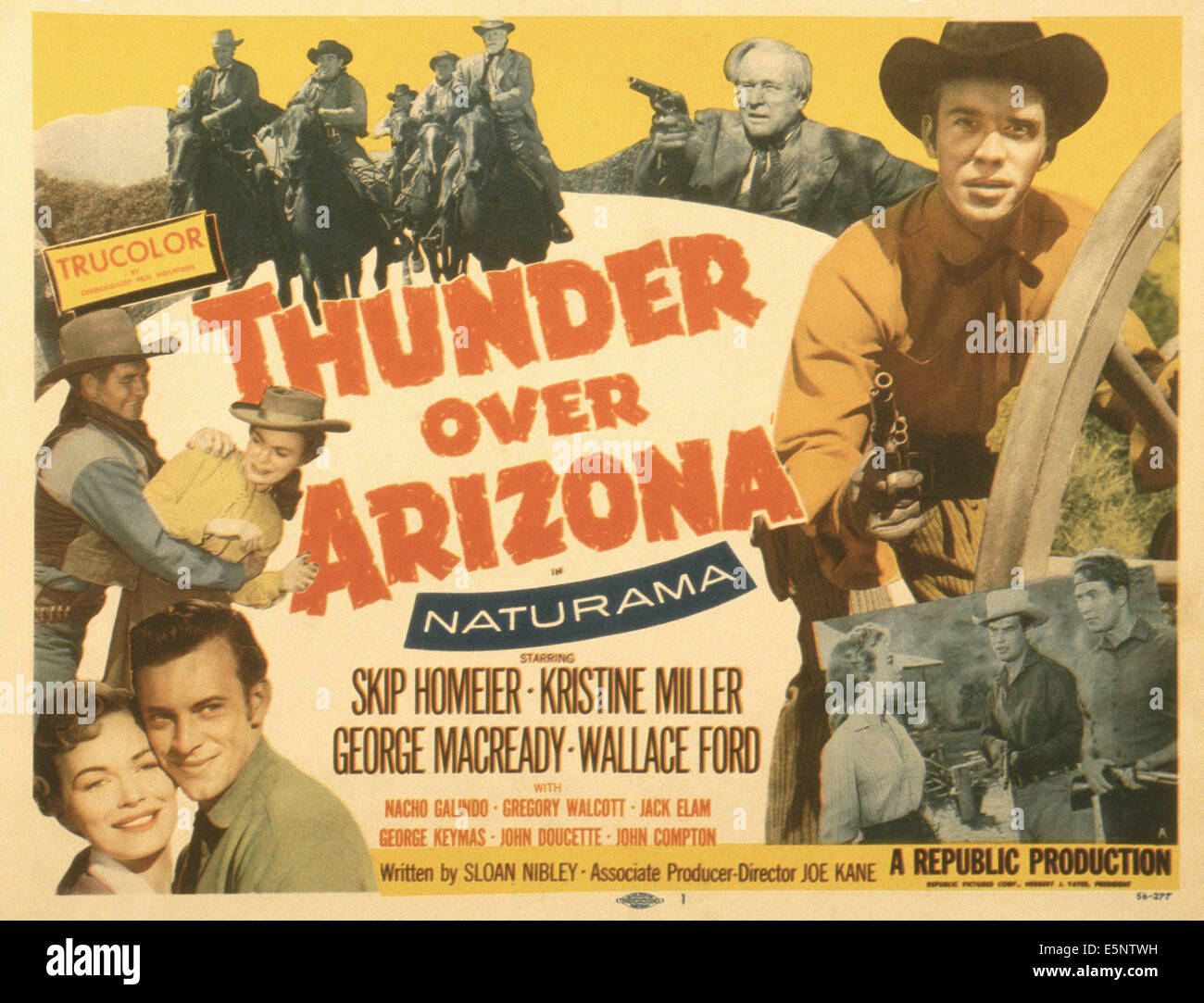 THUNDER OVER ARIZONA, Macready (top gun), Skip Homeier (right