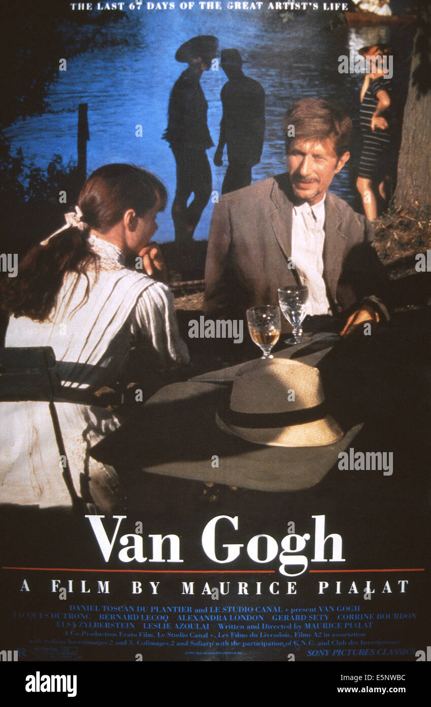 VAN GOGH, US poster art, from left: Alexandra London, Jacques Dutronc, 1991,  ©Sony Pictures Classics/courtesy Everett Collection Stock Photo - Alamy