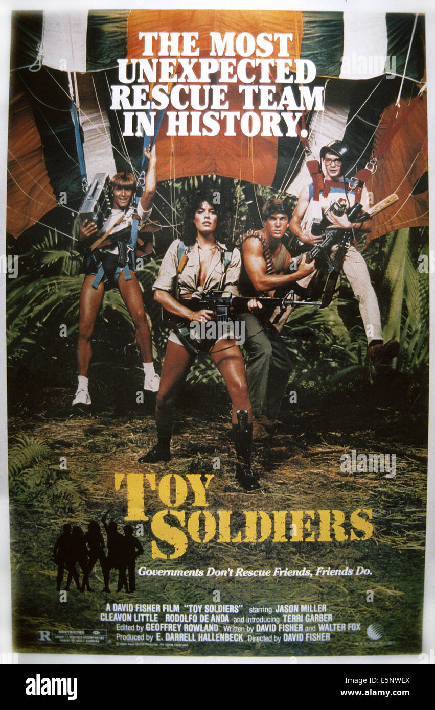 TOY SOLDIERS, US poster art,  Terri Garber, (center), 1984. ©New World Pictures/courtesy Everett Collection Stock Photo