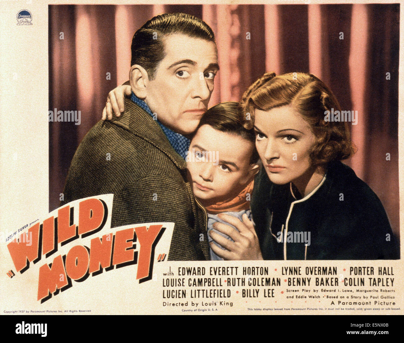 WILD MONEY, US lobbycard, from left: Edward Everett Horton, Billy Lee ...