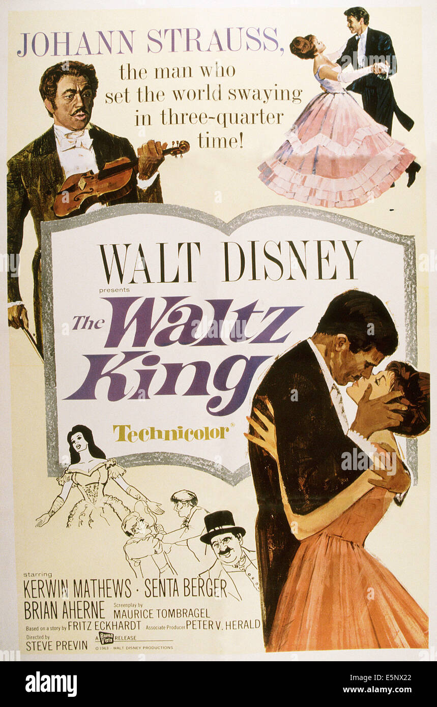 THE WALTZ KING, US poster, 1963 Stock Photo