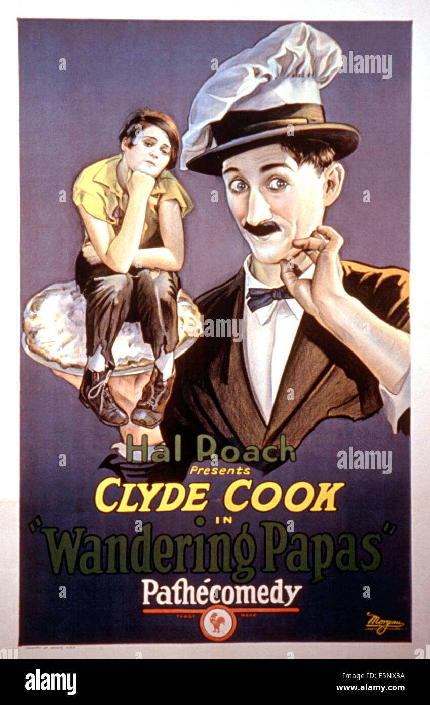 WANDERING PAPAS, (aka  ENOUGH TO DO), Sue O'Neill, Clyde Cook, 1926 Stock Photo