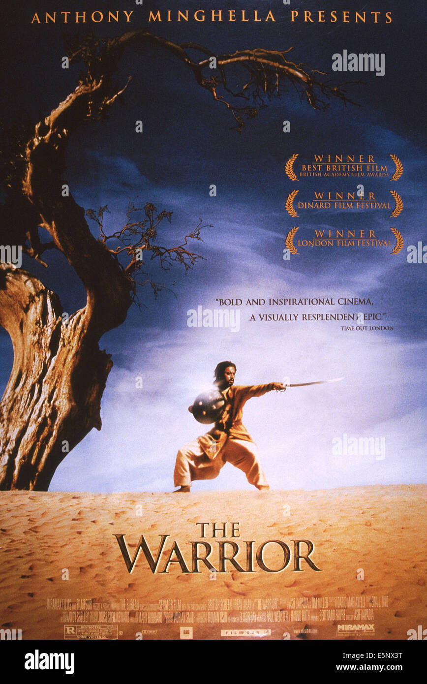 THE WARRIOR, US poster, Irrfan Khan, 2001, © Miramax/courtesy Everett Collection Stock Photo