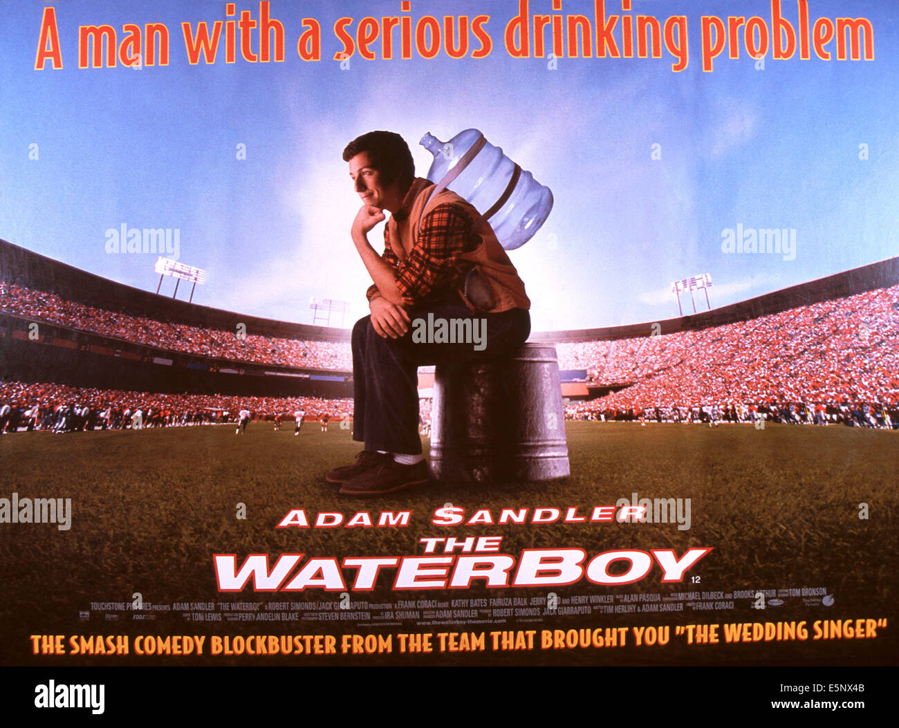 THE WATERBOY, US poster, Adam Sandler, 1998, © Buena Vista/courtesy Everett Collection Stock Photo