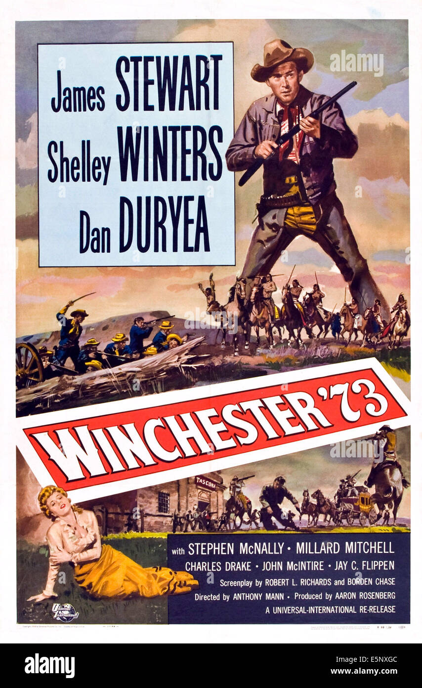 WINCHESTER '73, Shelley Winters, James Stewart, 1950 Stock Photo