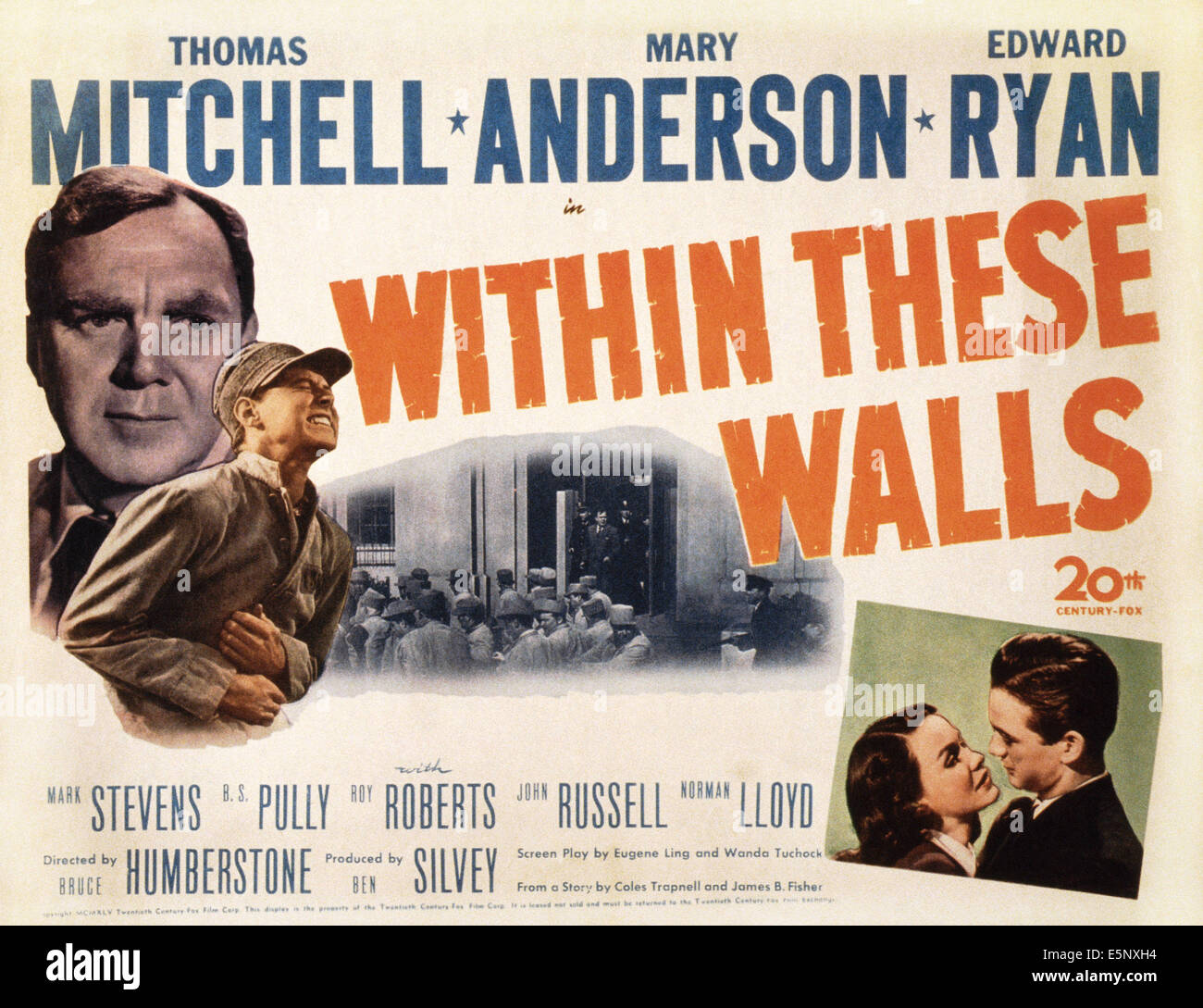 Within These Walls Us Lobbycard Left Thomas Mitchell - 
