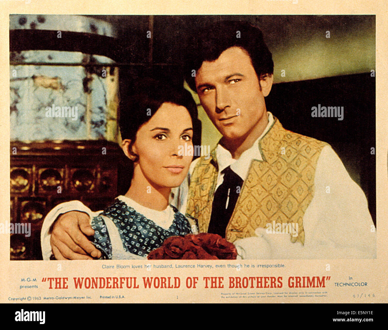 THE WONDERFUL WORLD OF THE BROTHERS GRIMM, Claire Bloom, Laurence Harvey, 1962 Stock Photo