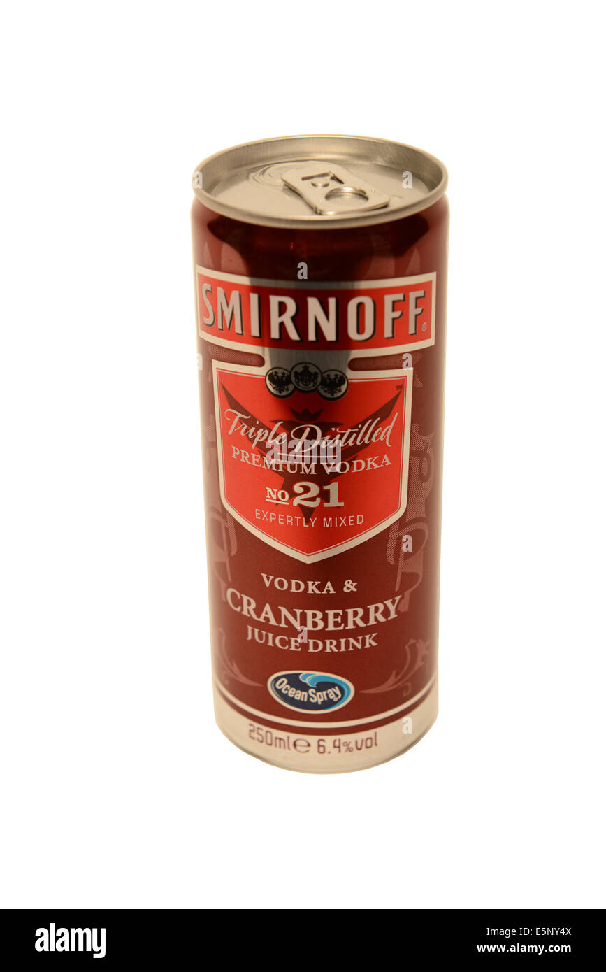 Smirnoff pre mixed drinks Stock Photo Alamy