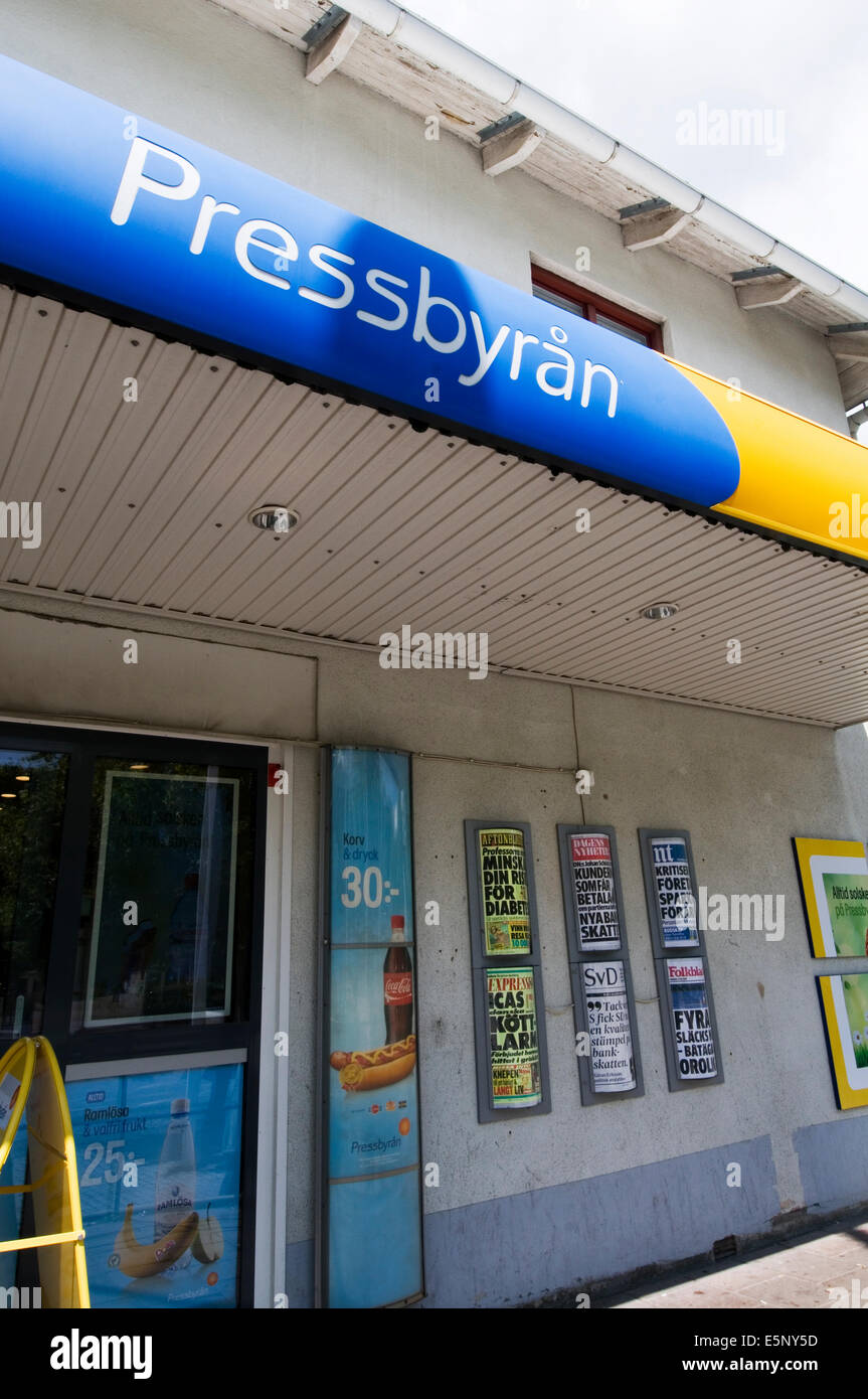 pressbyran Pressbyrån chain of Swedish convenience stores Sweden shop