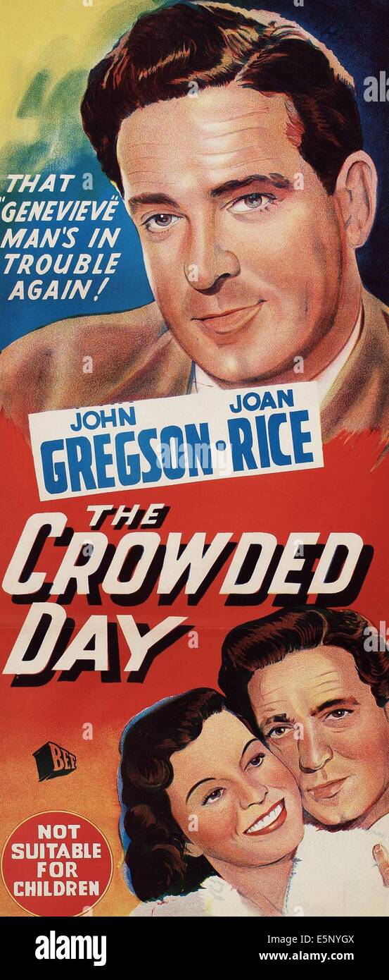 THE CROWDED DAY, (aka SHOP SPOILED), top: John Gregson; bottom from left: Joan Rice, John Gregson, 1954 Stock Photo