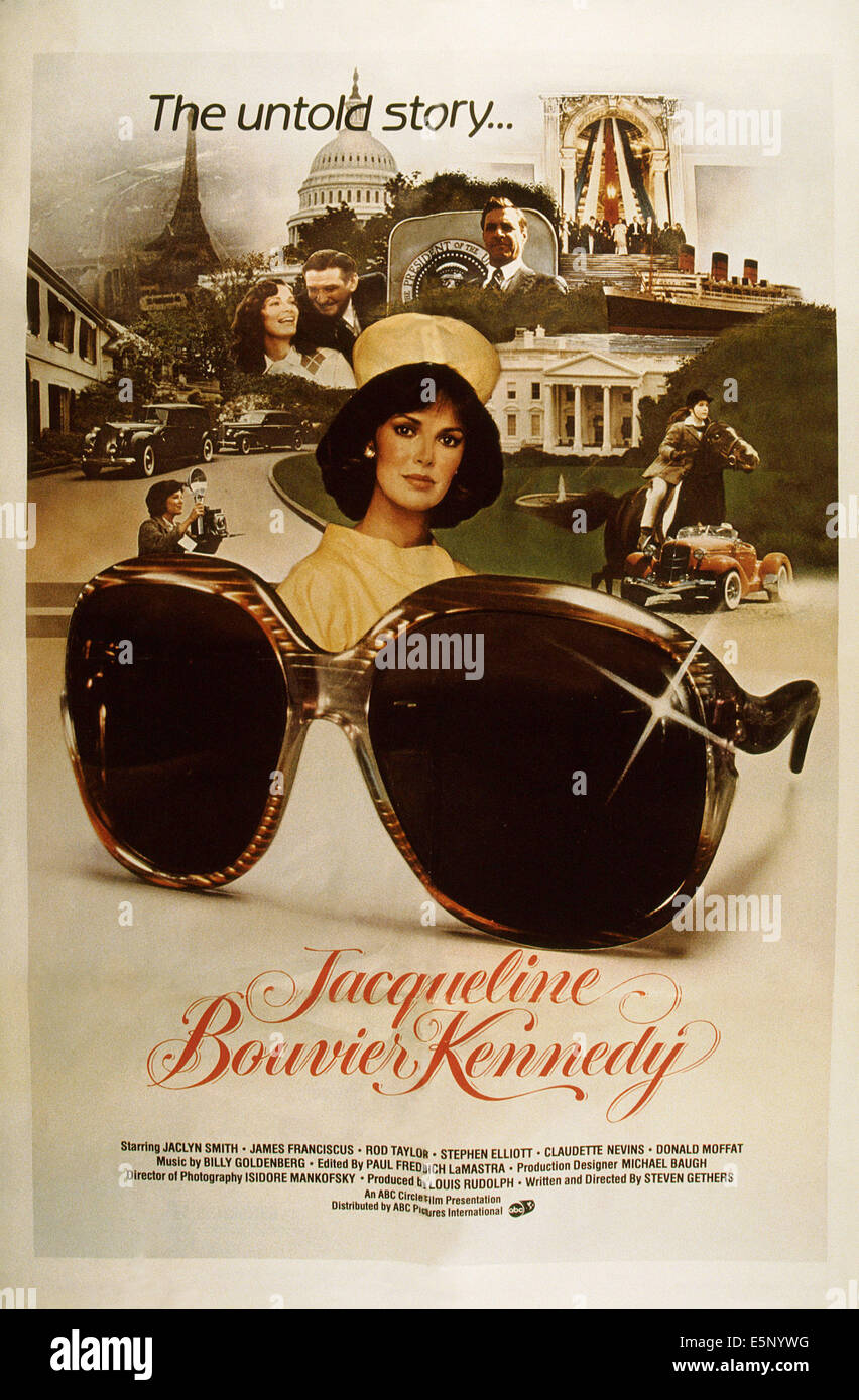 JACQUELINE BOUVIER KENNEDY, U.S. poster, Jaclyn Smith, 1981. ©ABC/ Courtesy: Everett Collection Stock Photo