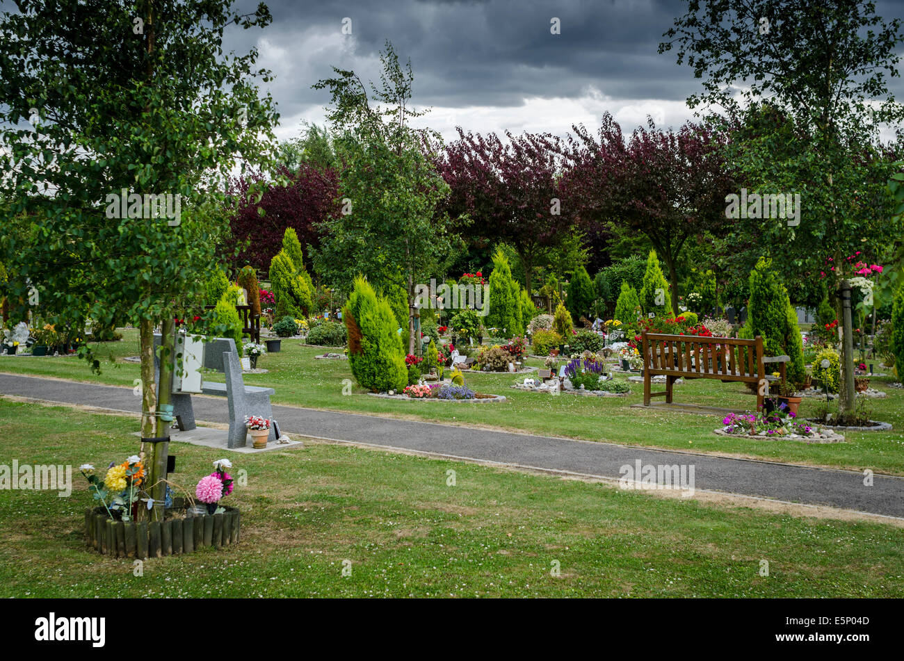 Basildon Cemetery and Memorial Gardens Stock Photo