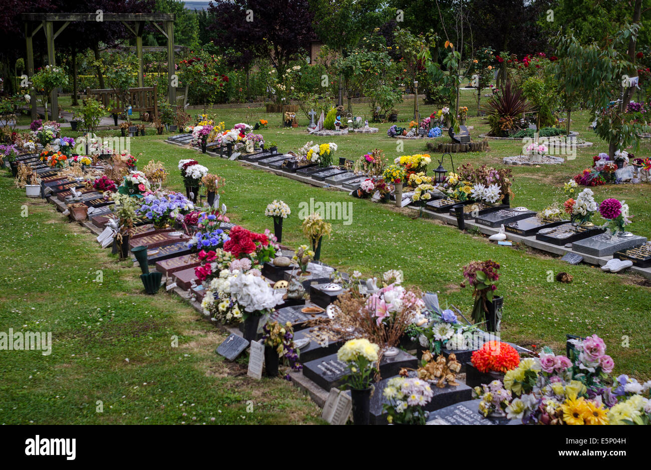 Basildon Cemetery and Memorial Gardens Stock Photo