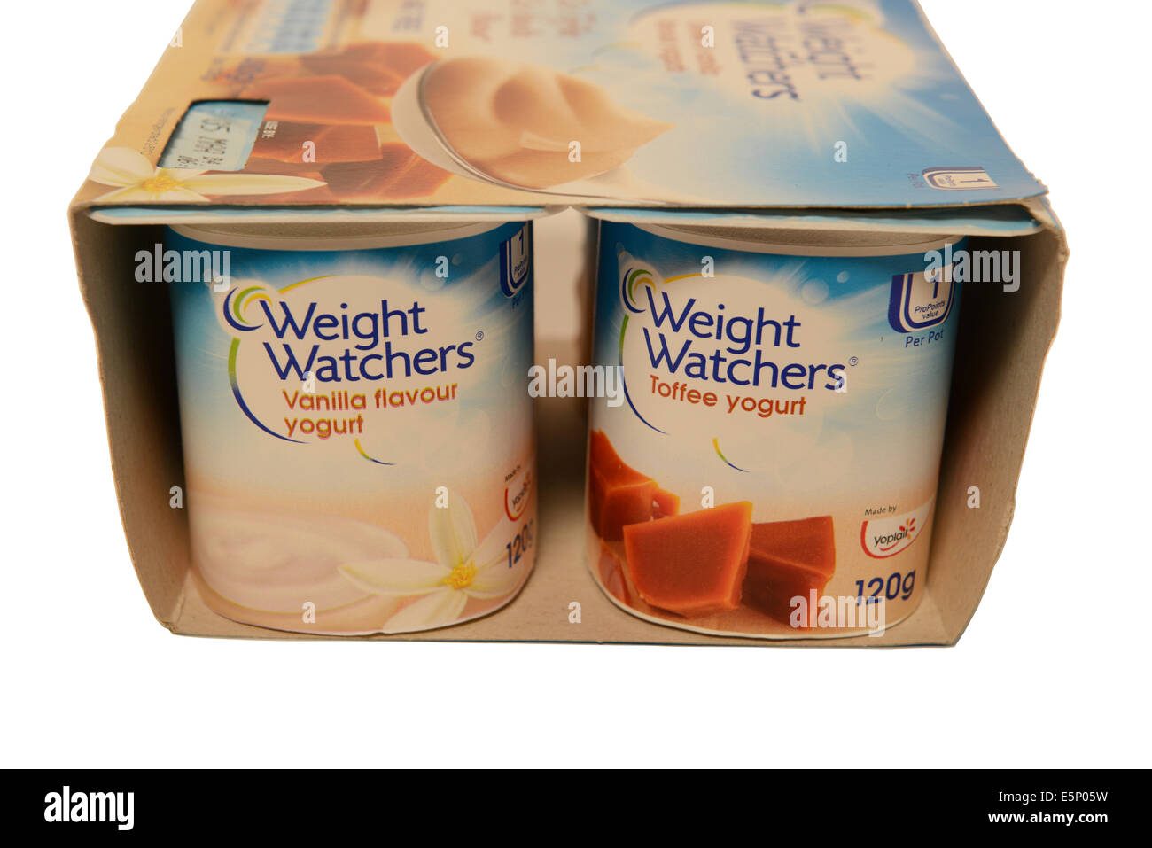 Weight Watchers Yogurts Stock Photo