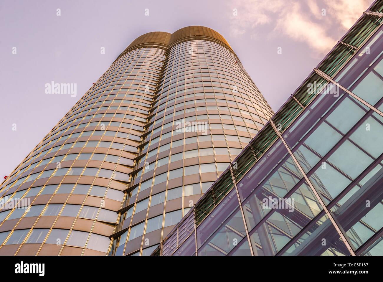 Millennium Tower, Vienna, Austria. It is the second tallest building in Austria at 171 metres (561 feet). Stock Photo