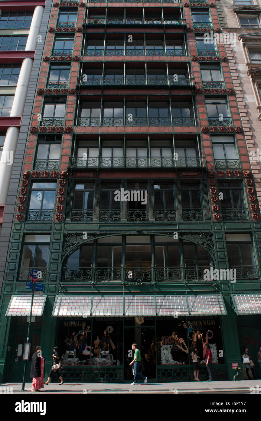 Mango store on Broome Street in SoHo, New York City, America, USA Stock