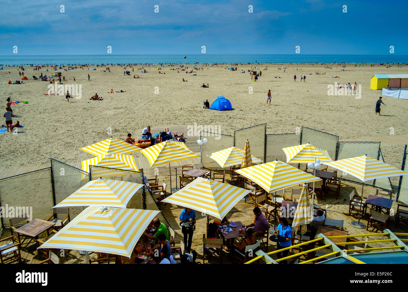 The Beach At Berck Sur Mer Pas De Calais France With A