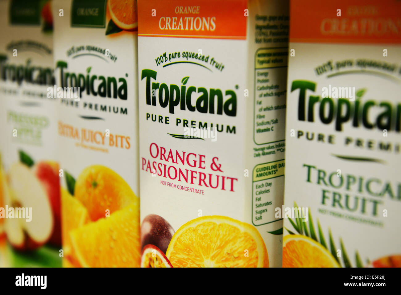 Tropicana fruit juice Stock Photo