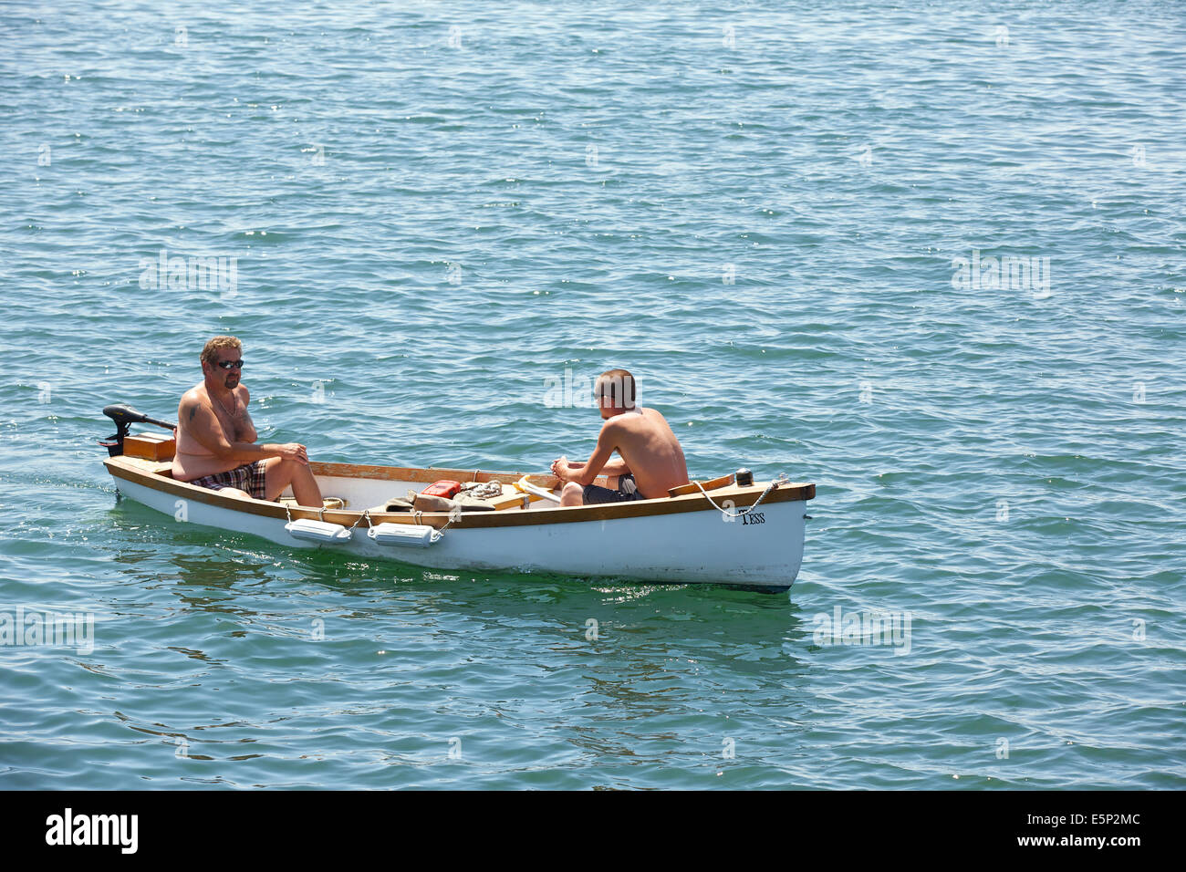 Two men in a boat hi-res stock photography and images - Alamy