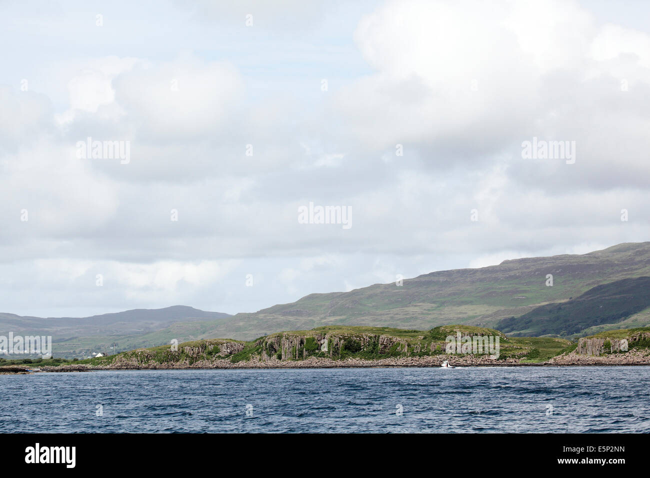 Inch Kenneth at the end of Loch na Keal, Isle of Mull, Scotland, July 2014 Stock Photo