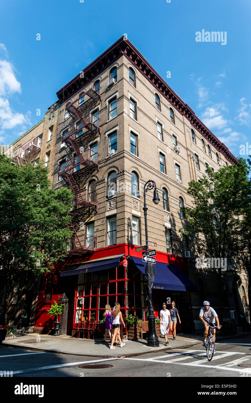 New York, NY - Apartment building at Bedford and Grove streets used as an exterior in the tv show Friends ©Stacy Walsh Rosenstoc Stock Photo