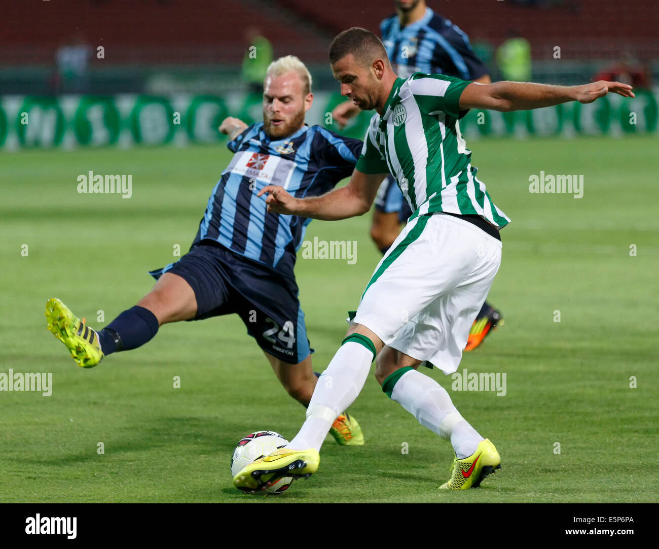 Ferencvarosi TC vs. Sliema UEFA Europa League football match Stock