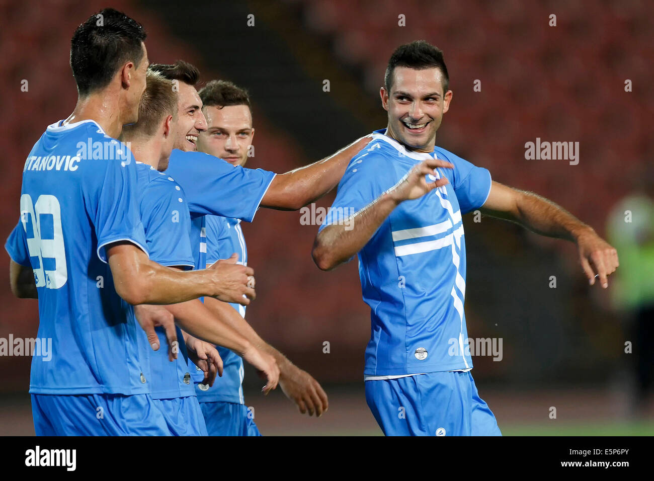 Ferencvarosi TC vs. HNK Rijeka UEFA Europa League football match Stock  Photo - Alamy