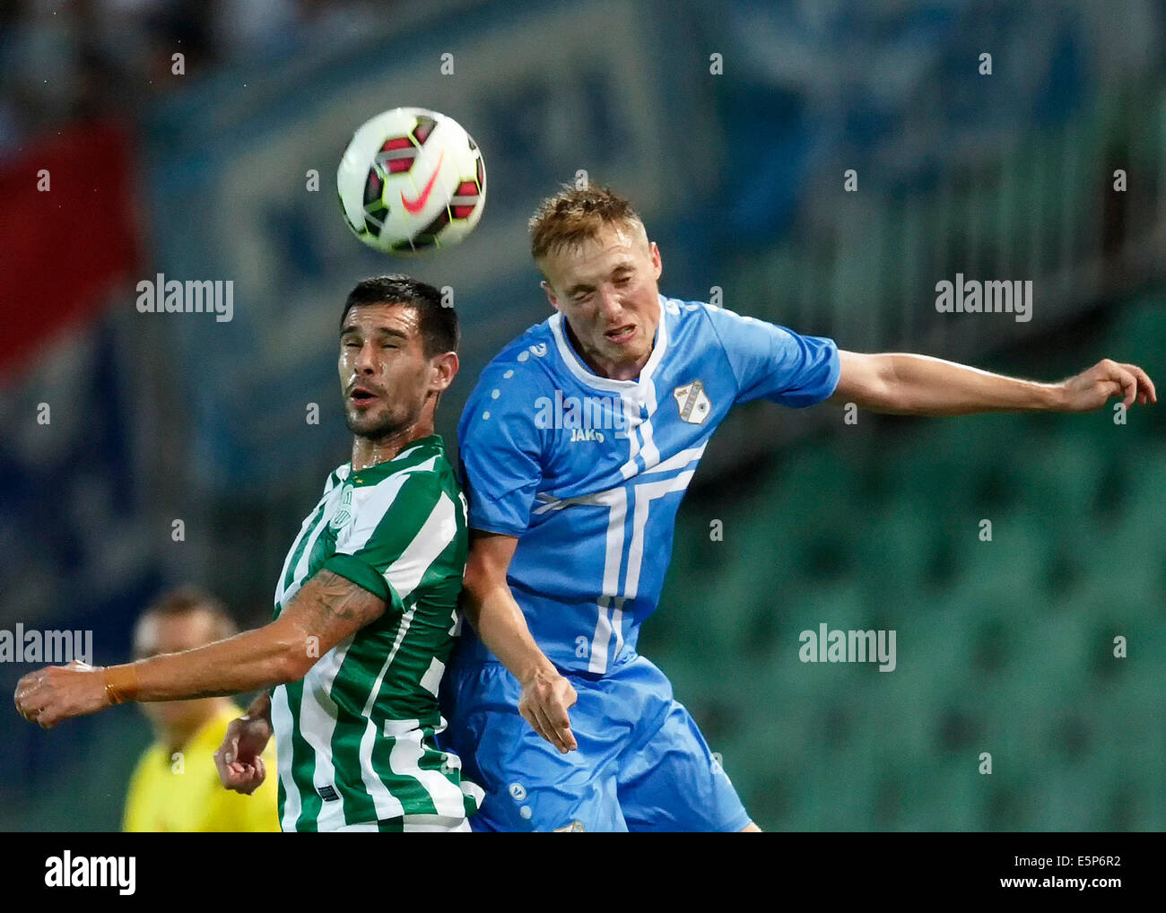 Ferencvarosi TC vs. HNK Rijeka UEFA Europa League football match Stock  Photo - Alamy