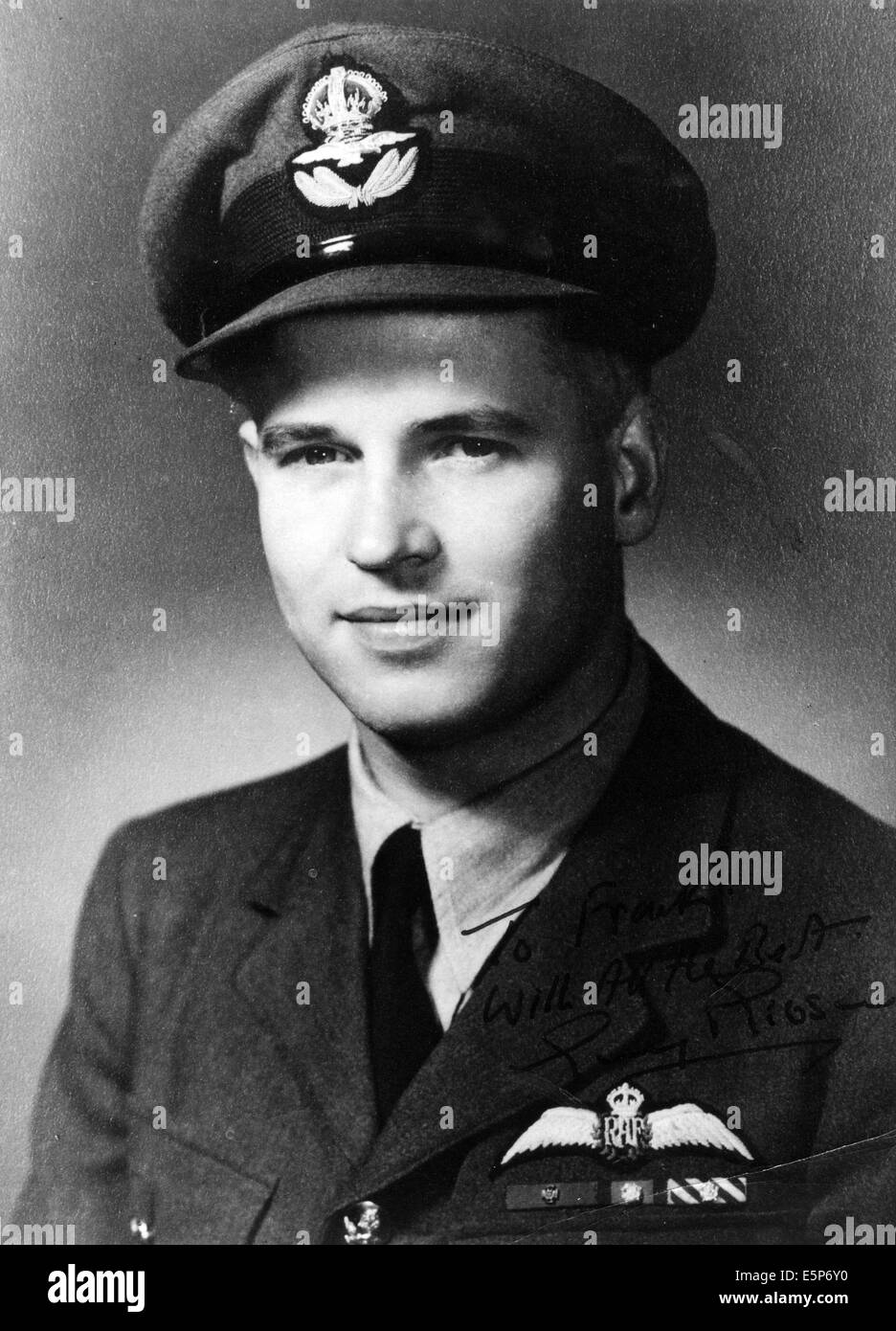 GUY GIBSON (1918-1944) VC DSO DFC. RAF Bomber Command pilot and CO of 617 Squadron Stock Photo
