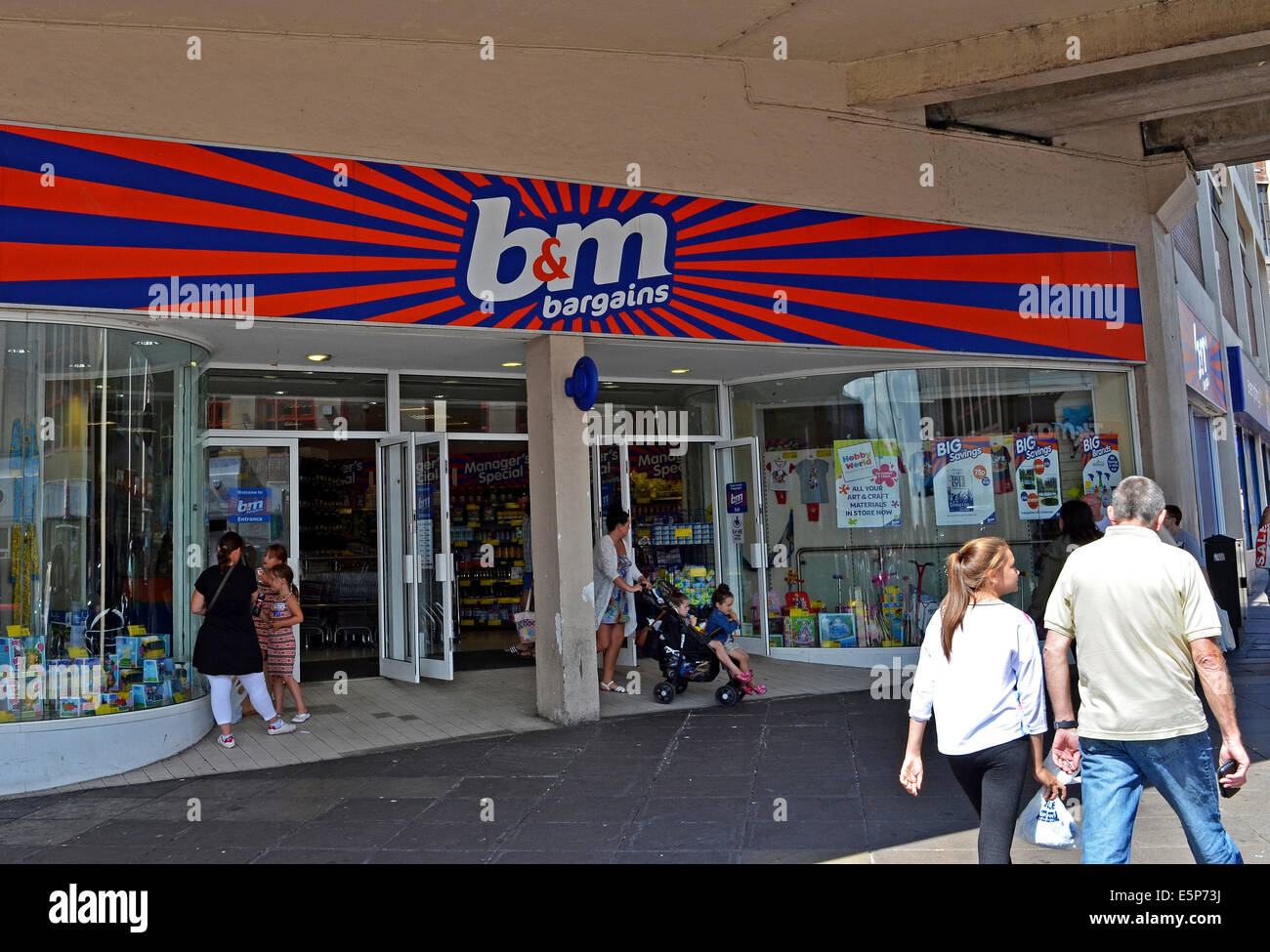 B&M bargains store Stock Photo