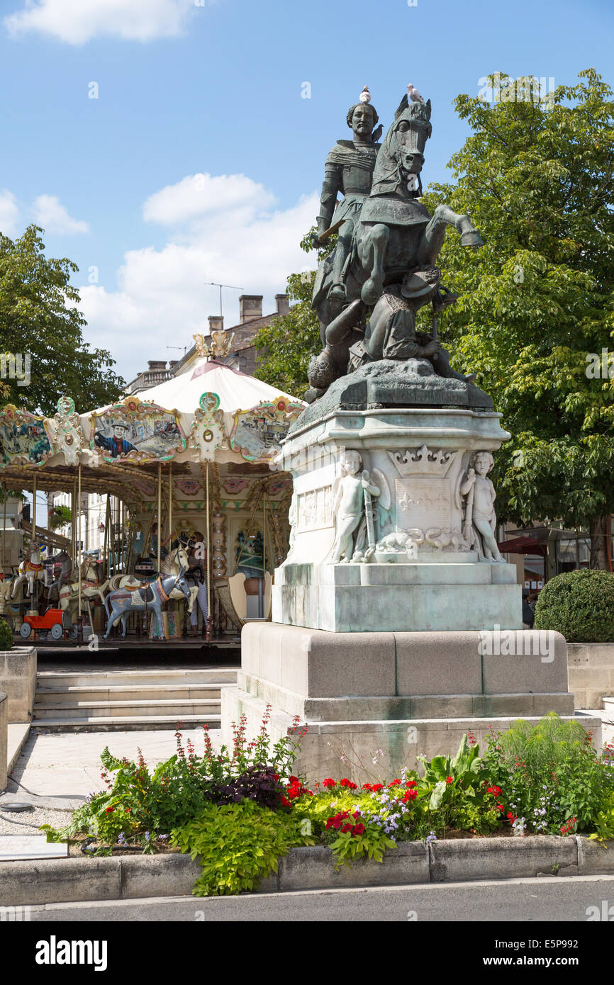 Francois Bronze Statue Cognac France Stock Photo