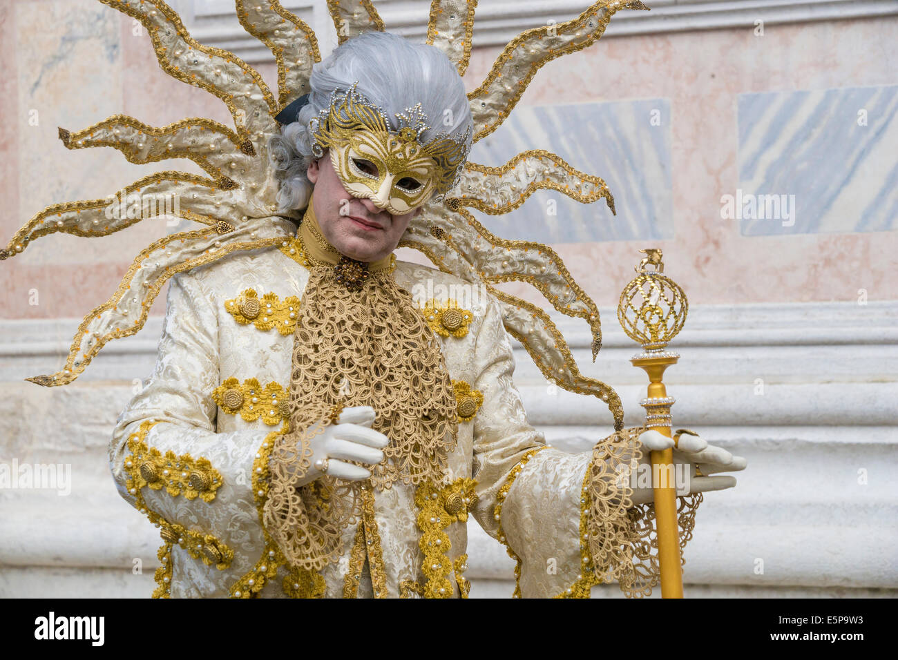 Venice carnival sun costume hi-res stock photography and images - Alamy