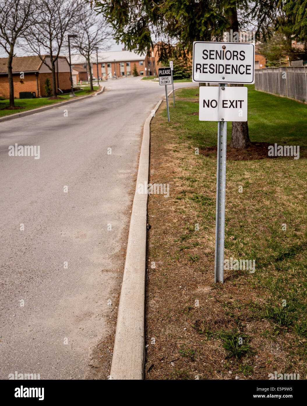 A humorous sign. Stock Photo