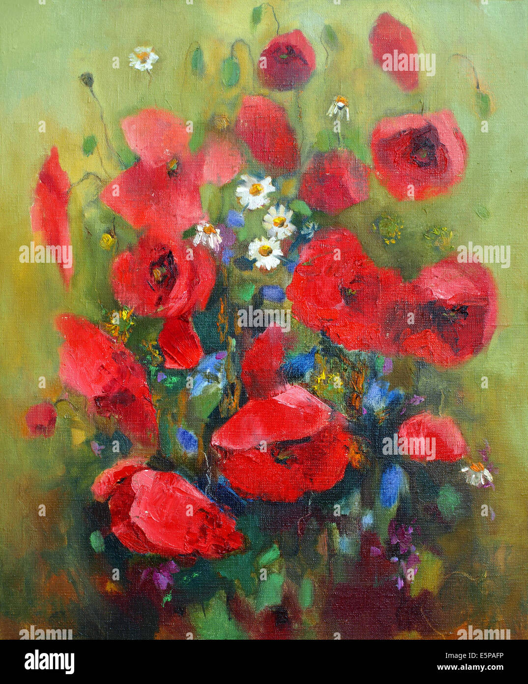 Oil painting flowers texture hi-res stock photography and images - Alamy