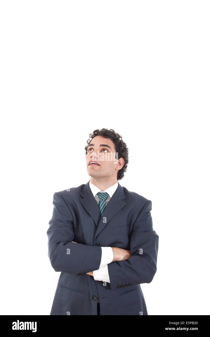 Guy with arms up business suit hires stock photography and images Alamy