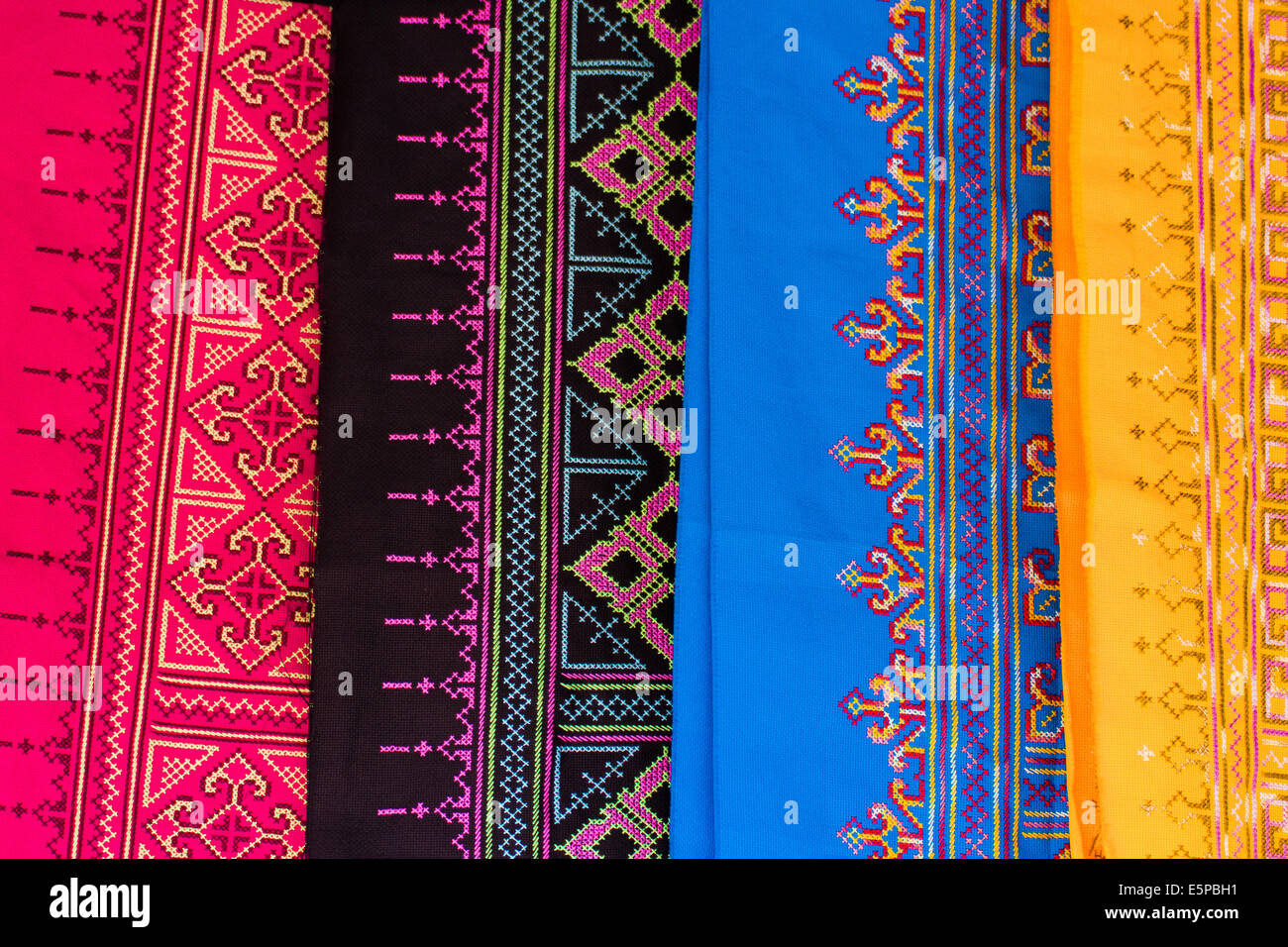 Beautiful Fabric Thai Silk Stock Photo Alamy