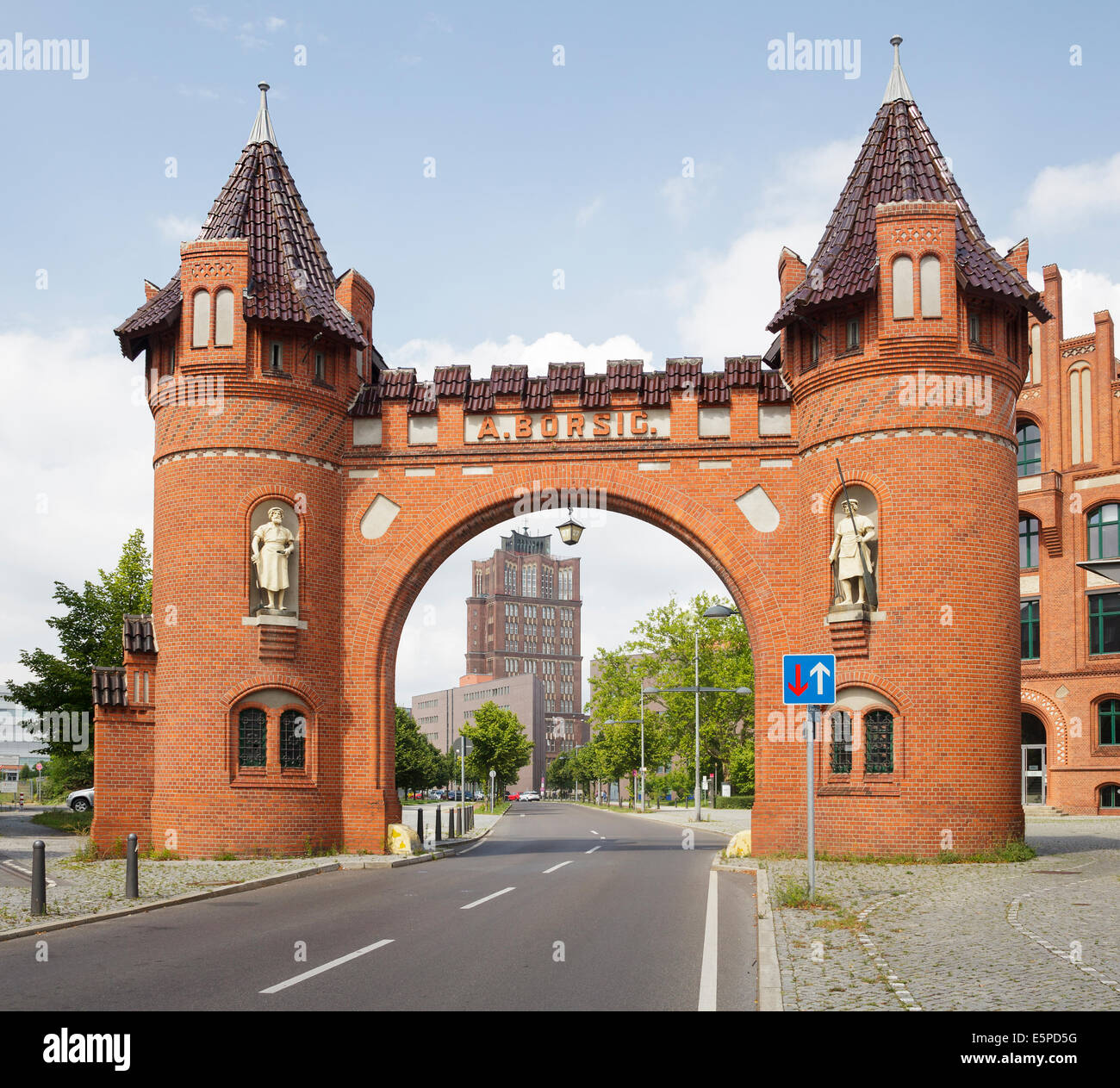 Borsig Works entrance, Tegel, Berlin, Germany Stock Photo
