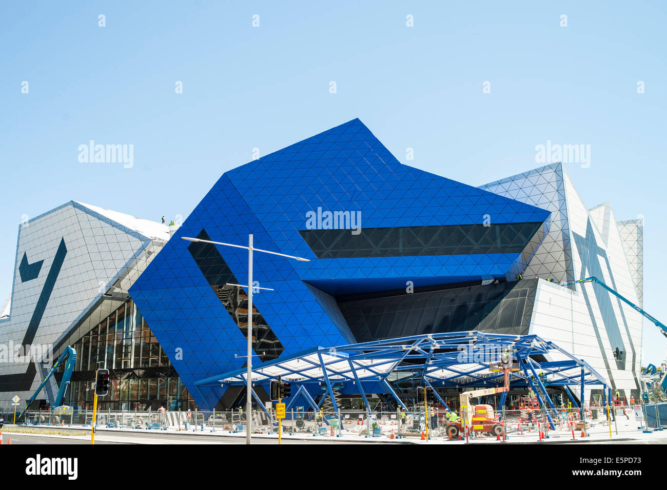 Perth Arena entertainment venue under construction 2012 Stock Photo