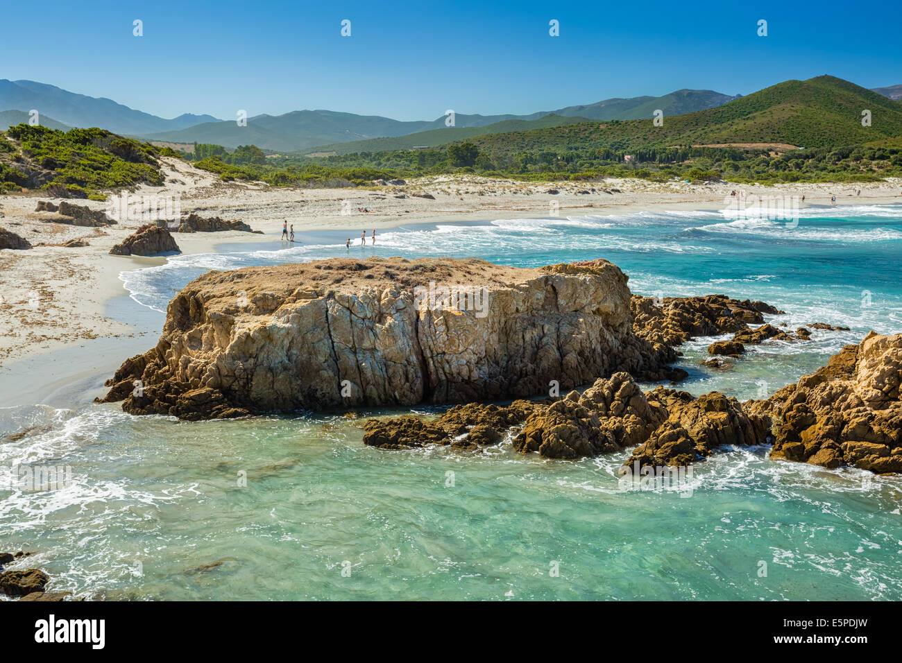 Ostriconi beach in the Balagne region of north Corsica Stock Photo